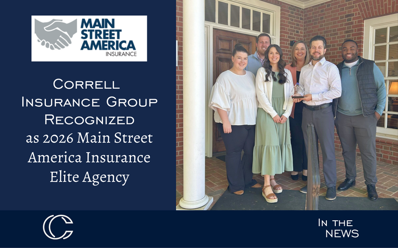 Correll Insurance Group Recognized as a 2026 Main Street America Insurance Elite Agency