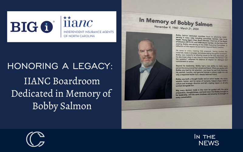 Honoring a Legacy: IIANC Dedicates Boardroom in Memory of Bobby Salmon 