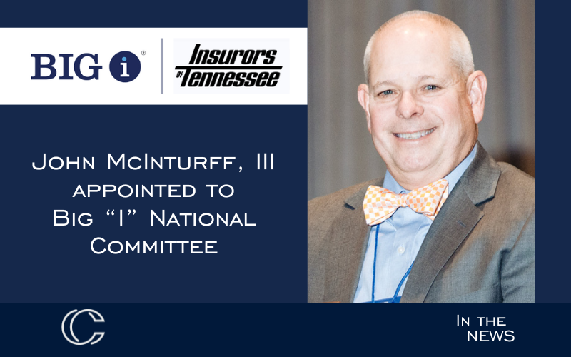 John McInturff, III Appointed to the Big “I” National Committee  