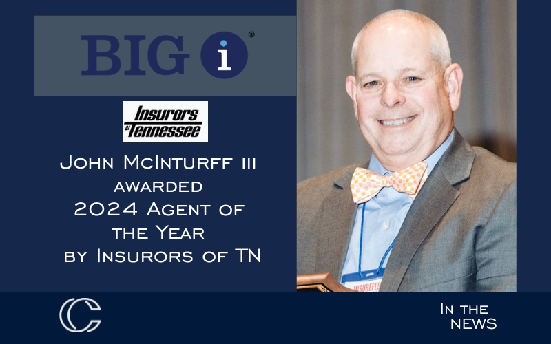 John McInturff III Named 2024 Agent of the Year by Insurors of Tennessee   