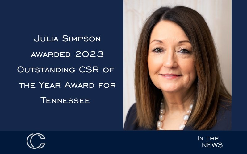 Julia Simpson Named 2023 Outstanding CSR of the Year