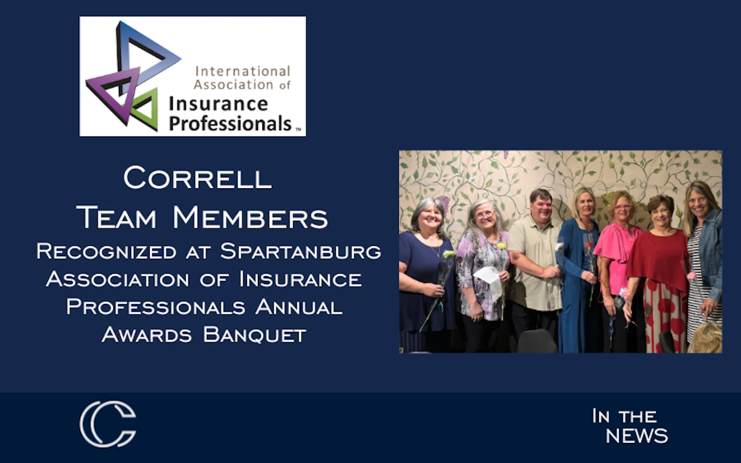 Insurance Members Correll Team Members Recognized at Spartanburg | Correll Insurance